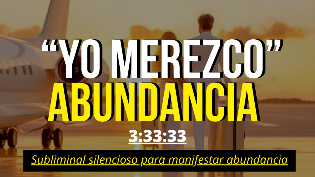 YO MEREZCO: poderoso subliminal SILENCIOSO para manifestar riqueza y abundancia | Ley de atracción